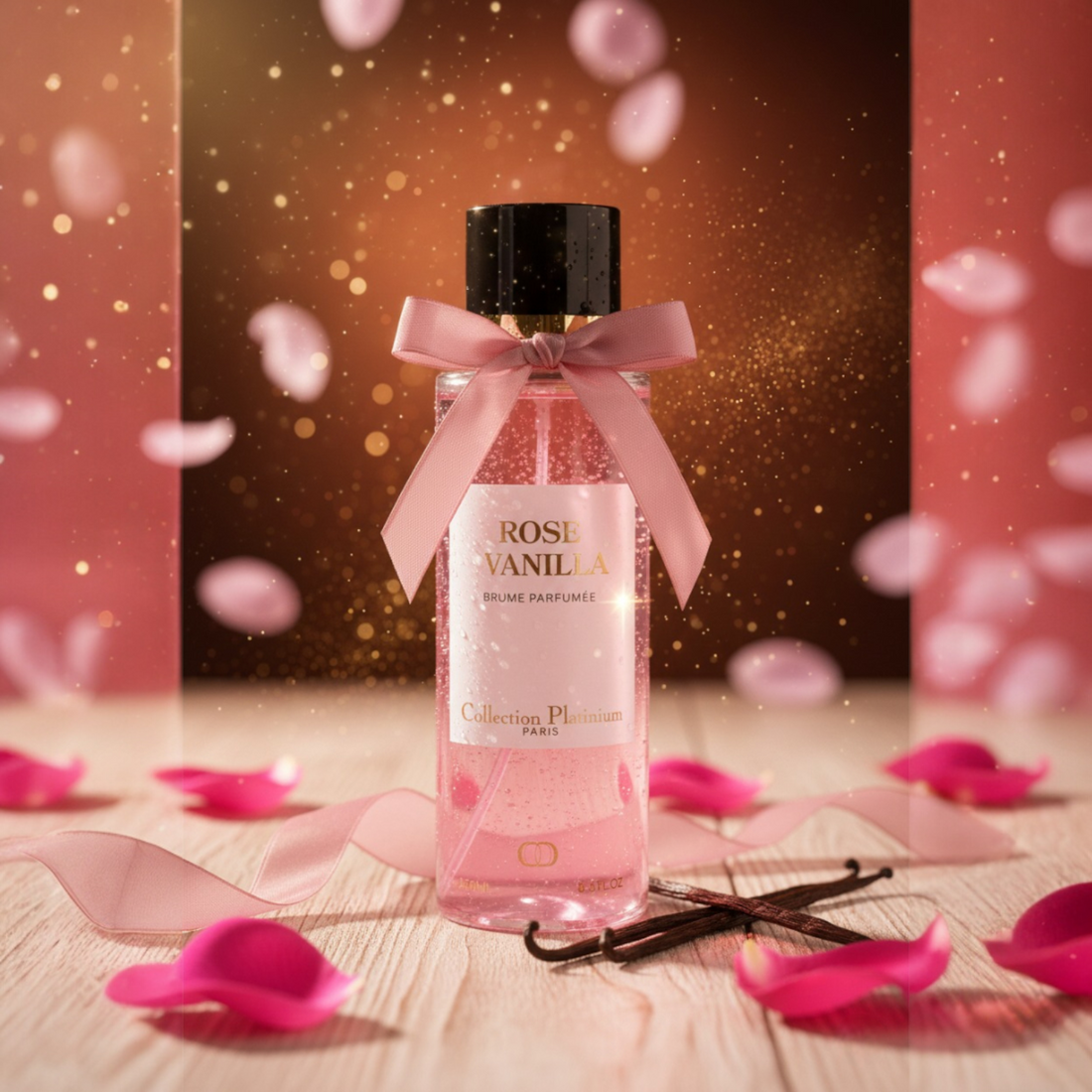 Rose Vanilla – Brume Parfumée 250 ml – Collection Platinium